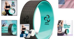 12.6″ Yoga Wheel Kit with Yoga Strap – Enhance Flexibility & Alleviate Back Pain