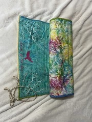 Hand Dyed Batik Fabric Yoga Mat