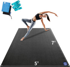 Extra Large Non-Slip Yoga Mat, Thick & Wide for Home Gym, Ideal for Fitness