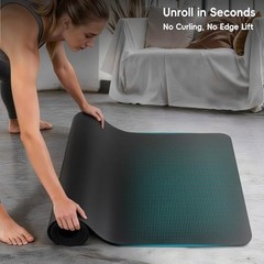 Non-Slip 5mm Thick Yoga Mat – 72″x27″ Exercise Pad for Hot Yoga, Pilates & HIIT