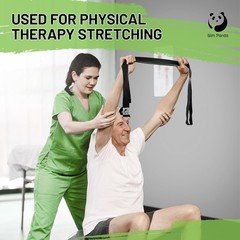 Adjustable Cotton Yoga Strap – 8ft Non-Elastic Belt for Flexibility & Safety