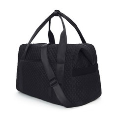 BAGSMART Large Gym Bag with Yoga Mat Buckle, 18.5 x 8.7 x 11 inches, Black