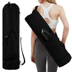 sportsnew Yoga Mat Bag with Water Bottle Pocket and Bottom Wet Pocket, Exercise