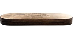 Sadhu Nail Board Yin Yang Brown 10mm Birch Wood Ballistic Forged Nails
