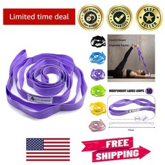 Multifunctional Stretching Strap in Elegant Purple – Perfect for Dance & Pilates