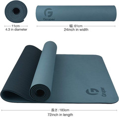 Yoga Mat Non Slip, Eco Friendly Fitness Exercise Mat with Carrying Strap,Pro Yog