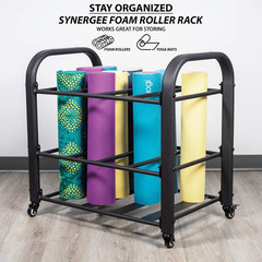Yoga Mat Storage Rack – Ideal Cart for Yoga Mats & Gym Equipment