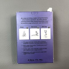 NewMe Fitness Yoga Exercise Cards 70 Pose Deck Workout Guide Beginners