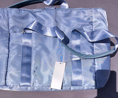 Travel Weekender Carry on Tote Yoga Gym Sports Bag Light Blue
