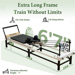 PAETA Pilates Reformer, 91″ Foldable Reformer Pilates Machine with Adjustable Re