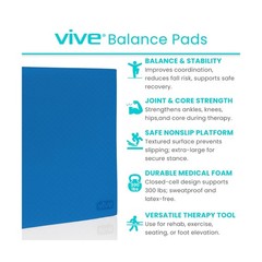 Vive Balance Pad – Foam Large Yoga Mat Trainer for Physical The… USA FAST SHIP