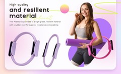 Pilates Equipment Kit for Home Workout Pilates Ring and Ball Set for Women 12”
