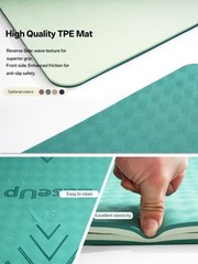 Large yoga mat,73’x35.5’x0.4’,extra thick and wide,10mm pilates mat,non-slip …