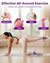 Home Pilates Essentials Kit for Women, Magic Circle Pilates Equipment Ring and
