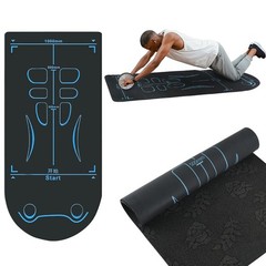 Exercise Equipment Mat for Ab Roller Wheel, Non-Slip Exercise Mat Extra Long …