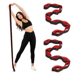 Fitness Resistance Bands, 10-Section Number Stretch Resistance Band 2 Pcs & Red