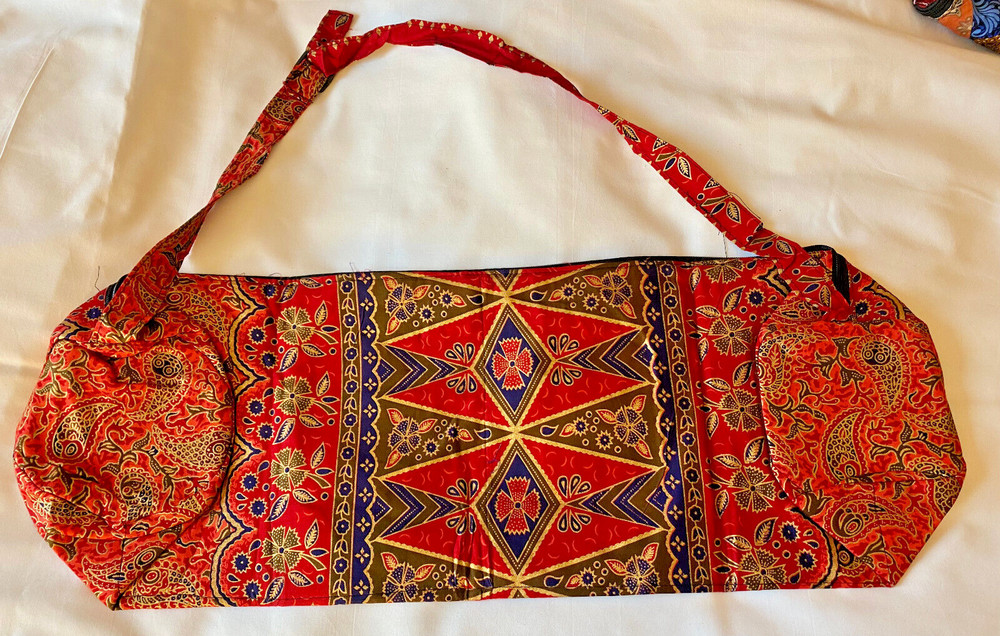 Red Yoga Mat Carrier Beach Bag Gym Sport Bags Shoulder Strap Bali Indonesia New