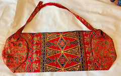 Red Yoga Mat Carrier Beach Bag Gym Sport Bags Shoulder Strap Bali Indonesia New