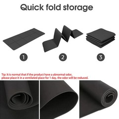 Foldable Yoga Mat EVA Non Slip Travel Exercise Fitness Pad 68×24 in 3mm 4mm 6mm