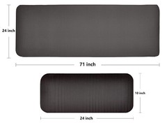 1/2 Inch Extra Thick High Density Yoga Mat and Knee Pad with Carry Strap