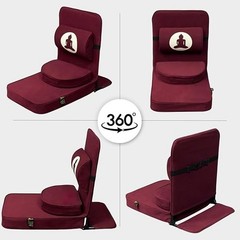 Relaxing Meditation Large Yoga Chair Buddha with Back Support Cushion