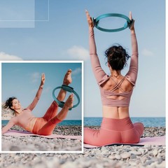 6 Pcs Pilates Ring 11.81 Inch Pilates Circle Yoga Ring Magic Lightweight Flex…