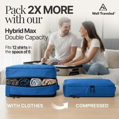 4-Piece Luxury Compression Packing Cubes & Bags for Travel – Maximize Spac