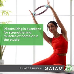 Pilates Ring 12″ Fitness Circle Lightweight & Durable Foam Padded Handles | …