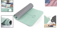 Double-Sided Non-Slip Yoga Mat – 72″ x 24″ Eco-Friendly & Lightweight