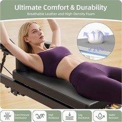 Pilates Reformer, Foldable Reformer Pilates Machine with Dual Resistance – Sprin