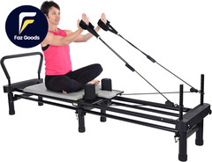 Reformer Home Workout Equipment Pilates Machine W/Resistance