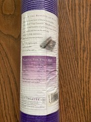 Living Arts Yoga Essentials Nonslip Purple Sticky Mat, 68″ x 24″ – NEW