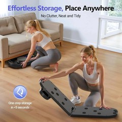 Pilates Board, Portable Pilates Reformer Machine for Home Workout, Easy-to-Use P