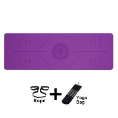 Non slip fitness and exercise yoga mat