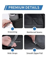 Yoga Mat Bag Tote Yoga Gym Bags For Women Men with Waterproof Wet Pocket & Ho…