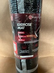 Bally Total Fitness 10MM Fitness Yoga Mat Black One Size Exercise Mat New