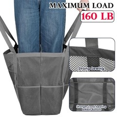 Mesh Beach Bag for Women, Large Beach Toy Pool Bag with Large – Dark Grey