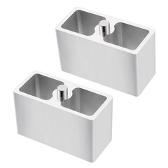 3 inch Universal Leaf Spring Lowering Block, 2 Pack Aluminum 3 inch Lower Block