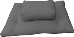 Zafu Zabuton Meditation Yoga Cotton Cushions, Sitting Kneeling Mats Gray