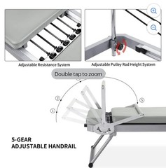 Pilates Reformer Foldable Reformer Pilates Machine & Equipment for Home Use