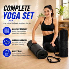 Fitness Training Yoga Mat 72×24 Inch 10mm Thick Exercise Workout Mat