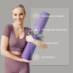 Yoga Mat Scrunchie – Stylish Yoga Mat Strap – Stretch-Fit for All Standard Ma…