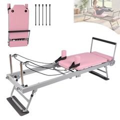 78″ Pilates Reformer Machine Foldable Pilates Equipment with Resistance Bands