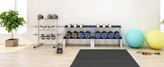 Foldable Large Yoga Mat: Extra 6mm & 8mm Thick Workout Mat for Home Gym and