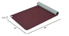 GAIAM YOGA MAT PERFORMANCE TPE EXERCISE MAT – SANGRIA/LAGOON