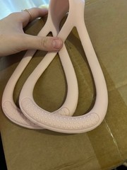 Pink Silicone Resistance Band for Exercise and Stretching
