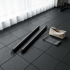 11 Pieces Pilates Tension Bar Adjustable Fitness Gear Beginner-Accessible