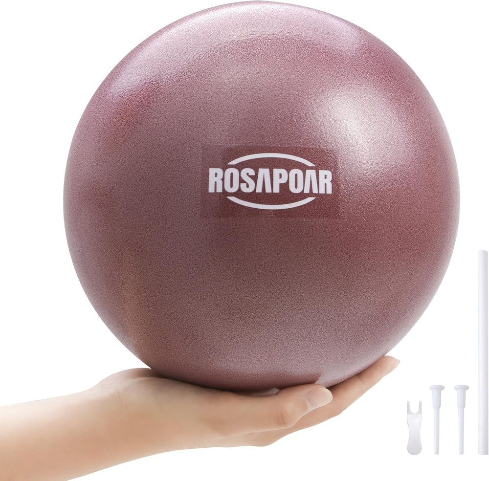 Small Exercise Ball – 9 Inch Mini Pilates Ball, Anti-Burst Yoga Ball for
