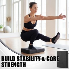 11 Pcs Exercise Balance Pad and Yoga Kits for Home Workouts with Resistance B…