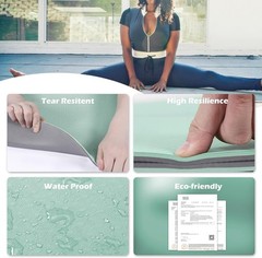 Yoga Mat Extra Thick 1/3” & 2/5″ Non Slip Yoga Mats for Women Eco Friendly T…